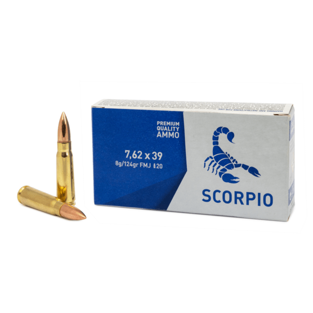 Šoviniai 7,62X39 STV Scorpio FMJ