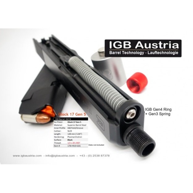 Sriegtas vamzdis Glock 17 GEN5 9x19 4