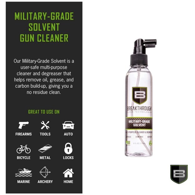 Breakthrough Clean Technologies Military-Grade Solvent, 6oz Bottle, Clear