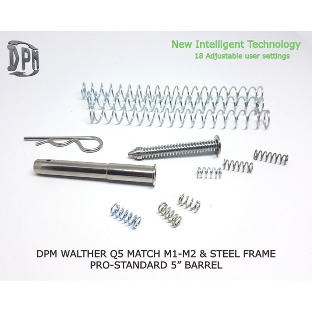 DPM SYSTEMS mechaninė atatrankos sumažinimo sistema WALTHER Q5 MATCH M1/M2 & Steel Frame Pro/Standard 5 